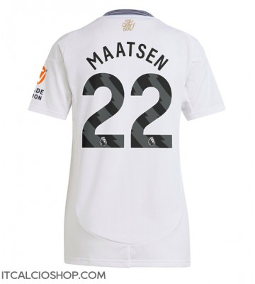 Aston Villa Ian Maatsen #22 Seconda Maglia Femmina 2024-25 Manica Corta